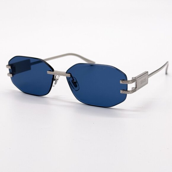 NEW VERSACE VE2274 1000/80 WOMEN SUNGLASSES MOD 2274 1000/80 BLUE VE2274 100080 - Picture 2 of 9